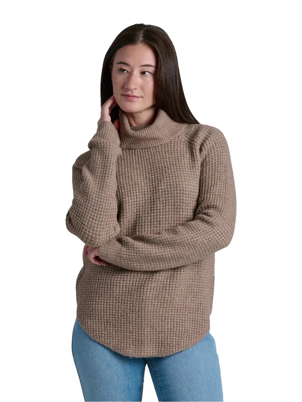 Kuhl Women's Sienna Sweater Size M Cowl Neck Chunky Copper Rust Fall